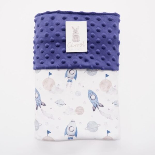 Carrol Baby Blanket Outer Space White-Baby Size Polos-Hoodie Blanket - Gambar 3