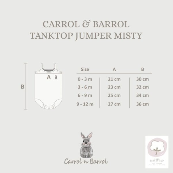 Carrol n Barrol Tanktop Jumper Katun Misty - Tanktop Misty Jumper - Jumper Kodokan - Jumper Pendek Katun - Gambar 7