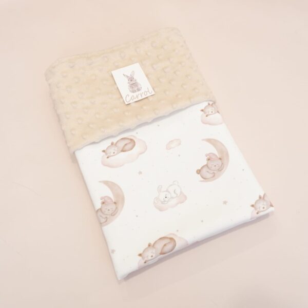 Carrol Baby Blanket Sleeping Rabbit n Bear - Baby Size Polos - Hooded