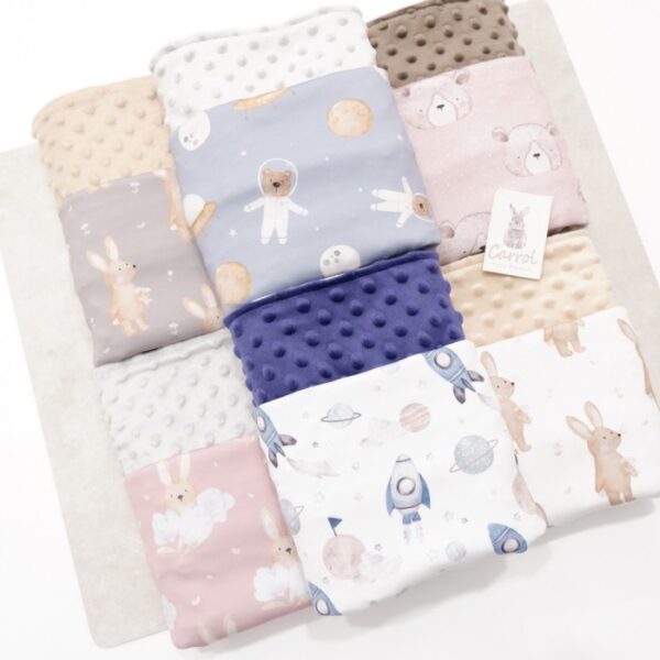 Carrol Baby Blanket Outer Space White-Baby Size Polos-Hoodie Blanket - Gambar 5