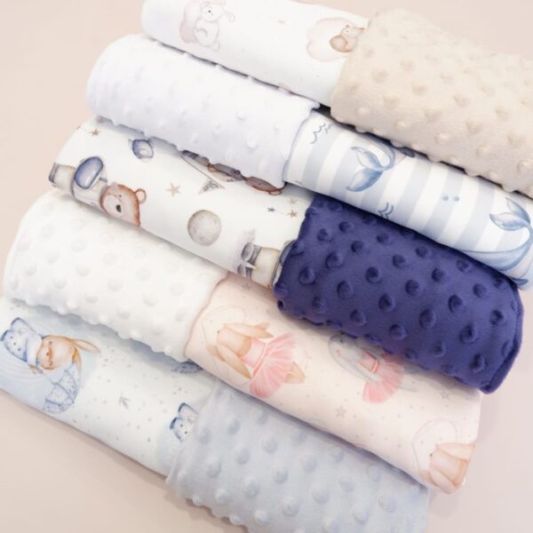 Carrol Baby Blanket Sleeping Rabbit n Bear - Baby Size Polos - Hooded - Gambar 5