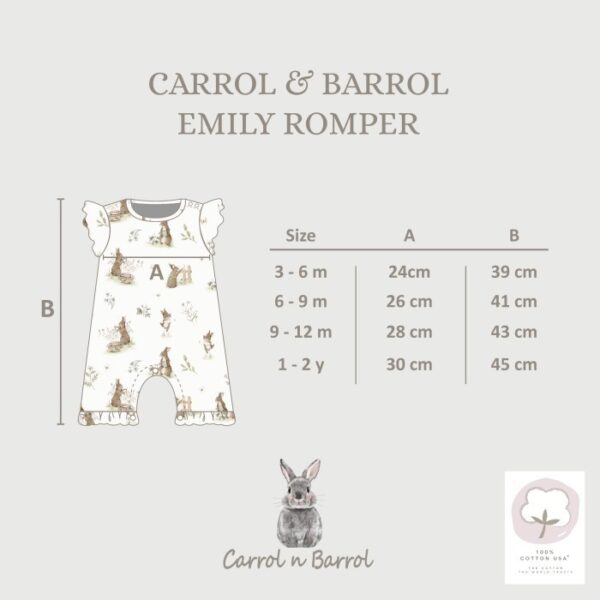 Carrol n Barrol Emily Romper Under The Sea Collections - Romper Pendek Bayi Katun - Gambar 7