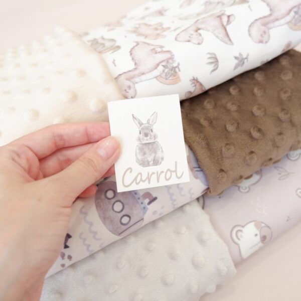 Carrol Baby Blanket Magical Bunny - Baby Size - Polos - Hooded - Selimut Bayi - Gambar 5