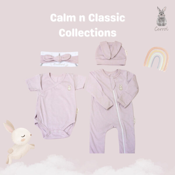 Carrol n Barrol Bunny Ears Hat Calm n Classic Colors Collections - Topi Bayi Kuping Kelinci - Gambar 4