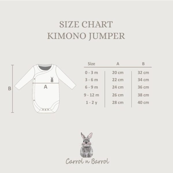 Carrol n Barrol Kimono Long Jumper Calm n Classic Colors Collections - Jumper Panjang Bayi Katun - kimono panjang katun - Gambar 5