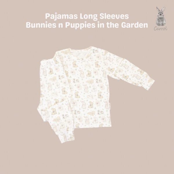 Carrol n Barrol Long Sleeve Pajamas - Piyama Anak - Piyama Tencel - Sleeping Animals Collections - Gambar 3