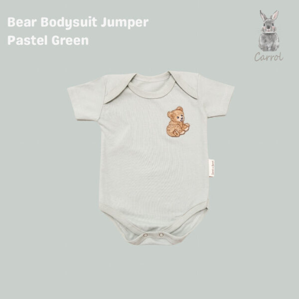 Carrol n Barrol Bear Bodysuit Jumper - Jumper Pastel Colors Collections Jumper Kodok Katun - Jumper Polos Bayi - Gambar 4