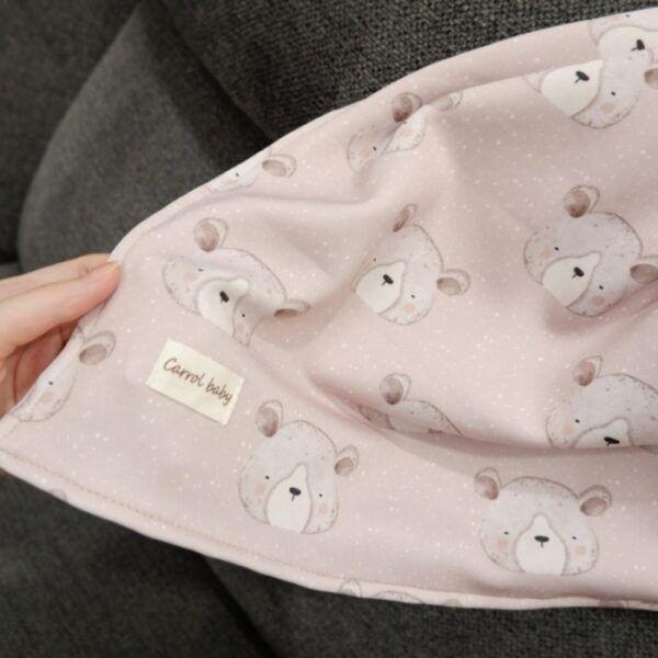 Carrol Baby Blanket Toodler Bear Blush Pink - Toodler Size Polos - Selimut Anak - Gambar 2