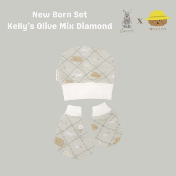 Carrol n Barrol X Kelly's.co New Born Set - Set Tangan Kaki Bayi Tencel - Topi Bayi Tencel - Carrol X Kelly's.co Collections - Gambar 3