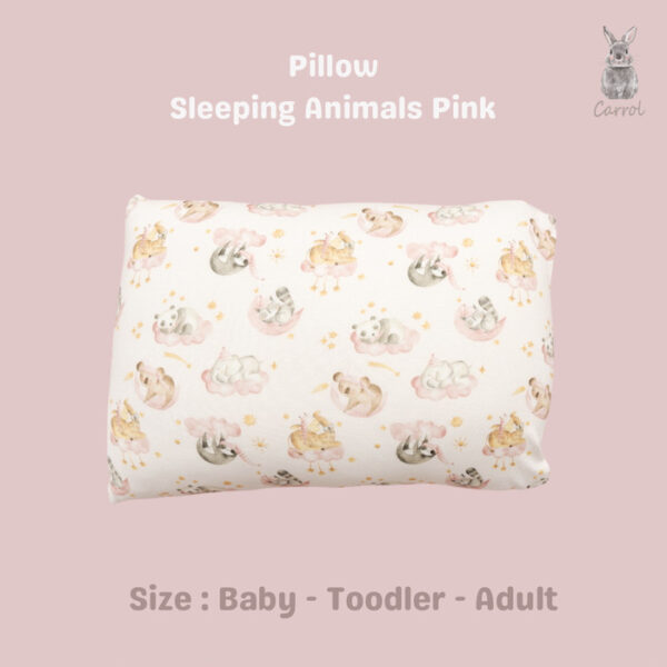 Carrol Baby Pillow & Bolster Baby Tencel - Bantal Guling Tencel Baby - Sleeping Animals Collections - Gambar 3