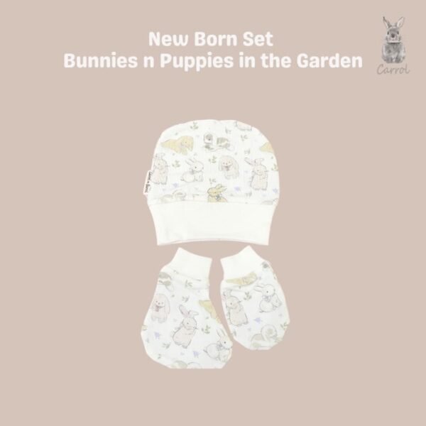 Carrol n Barrol New Born Set Tencel - Set Tangan Kaki Bayi Tencel - Topi Bayi Tencel - Sleeping Animals Collections - Gambar 4