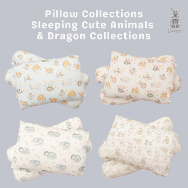 Carrol Baby Pillow & Bolster Baby Tencel - Bantal Guling Tencel Baby - Sleeping Animals Collections