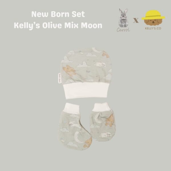 Carrol n Barrol X Kelly's.co New Born Set - Set Tangan Kaki Bayi Tencel - Topi Bayi Tencel - Carrol X Kelly's.co Collections - Gambar 2