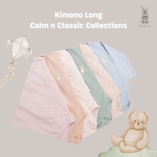 Carrol n Barrol Kimono Long Jumper Calm n Classic Colors Collections - Jumper Panjang Bayi Katun - kimono panjang katun