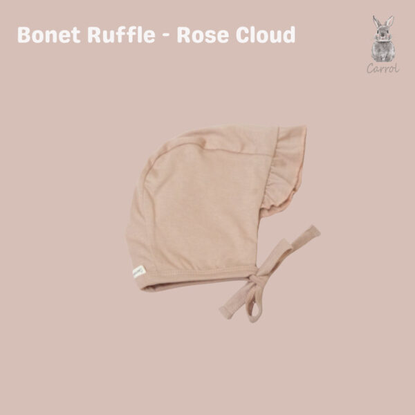 Carrol n Barrol Bonet Ruffle Cotton Classic Colors Collections - Topi Ruffle Bayi Katun - Gambar 4