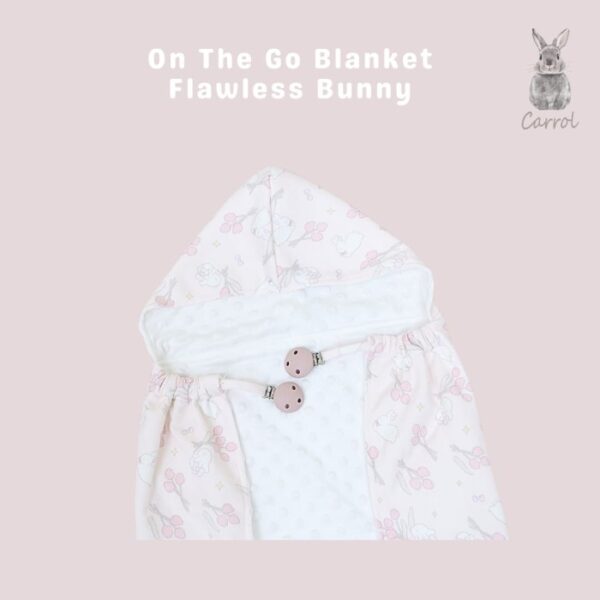 Carrol Baby On The Go Blanket Flawless Bunny - Selimut On The Go Bayi