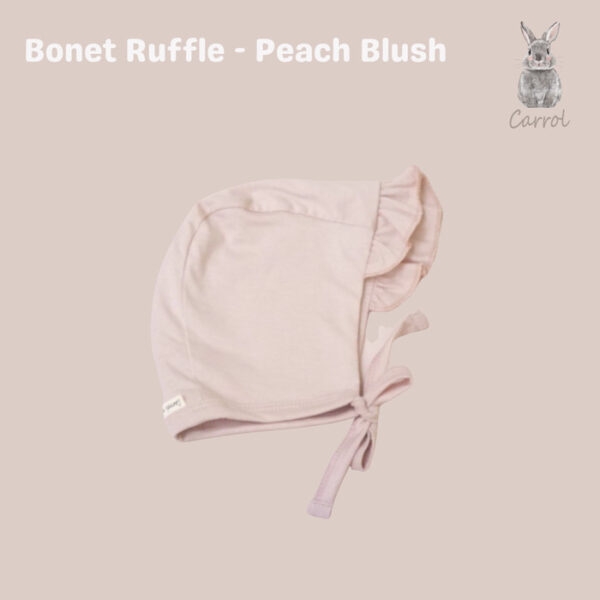 Carrol n Barrol Bonet Ruffle Cotton Classic Colors Collections - Topi Ruffle Bayi Katun - Gambar 5