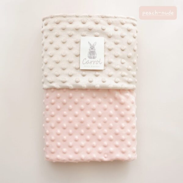 Carrol Baby Double Sided Blanket Toodler - Peach Nude - Selimut Anak - Gambar 4