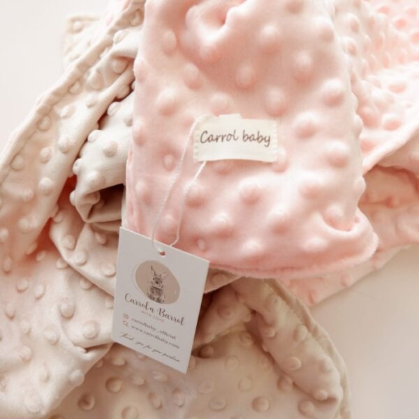 Carrol Baby Double Sided Blanket Toodler - Peach Nude - Selimut Anak - Gambar 2