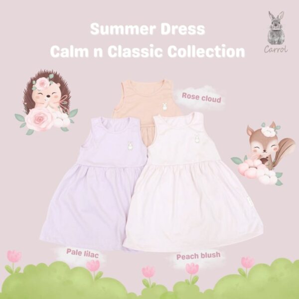 Carrol n Barrol Dress Summer Calm n Classic Colors Collections - Dress Anak Katun