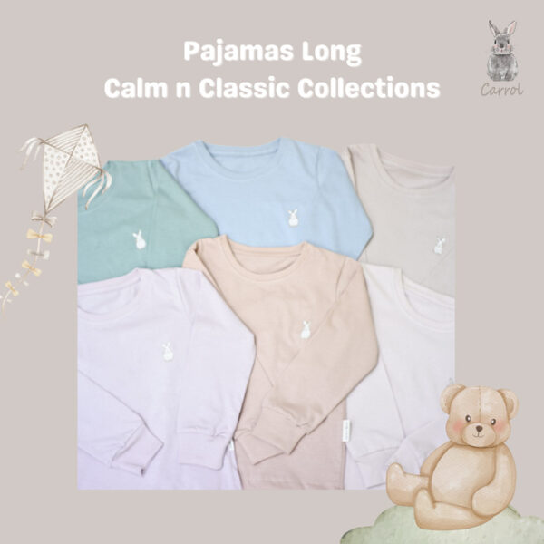 Carrol n Barrol Pajamas Set Calm n Classic Colors Collections - Piyama Anak Katun