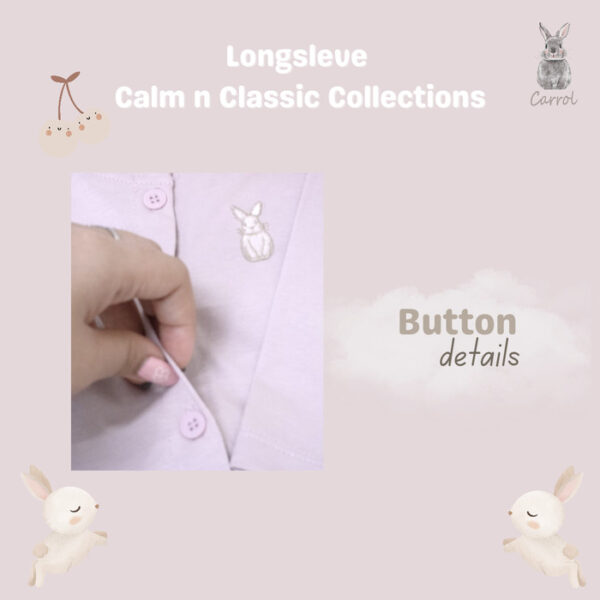 Carrol n Barrol Long Sleeve Plain Calm n Classic Colors Collections - Setelan Panjang Bayi Katun - Gambar 4