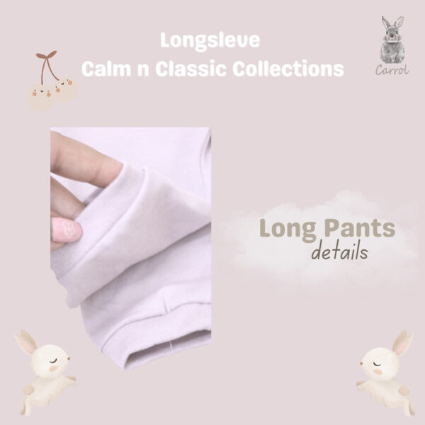 Carrol n Barrol Long Sleeve Plain Calm n Classic Colors Collections - Setelan Panjang Bayi Katun - Gambar 3