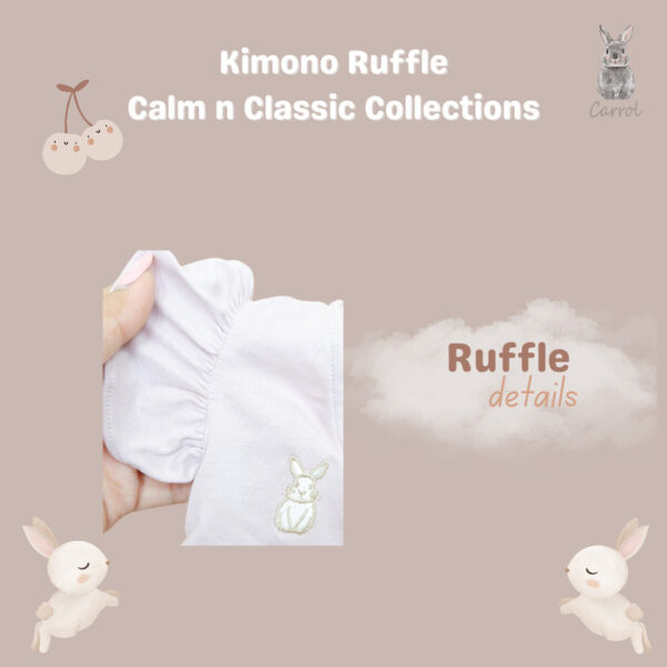 Carrol n Barrol Kimono Ruffle Jumper Cotton Calm n Classic Colors Collections - Jumper Ruffle Bayi - Berbahan Katun - Gambar 2