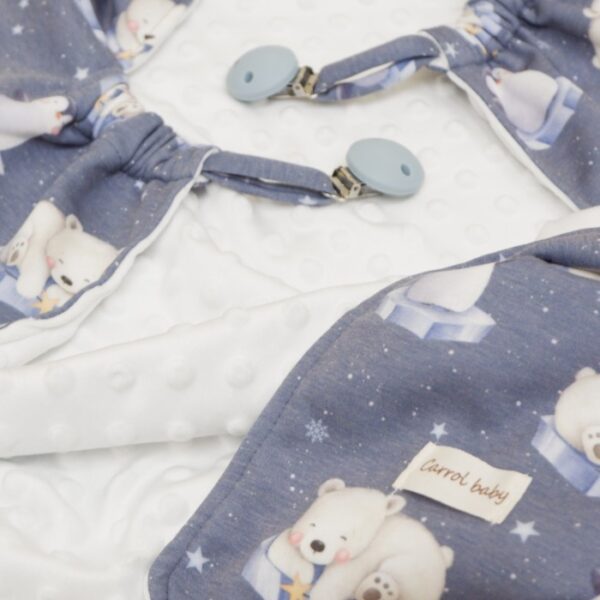 Carrol Baby On The Go Blanket Penguin Snow Flakes - Selimut On The Go Bayi - Gambar 3