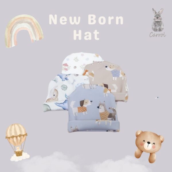 Carrol n Barrol New Born Hat Mix Dog Collections - Topi Bayi