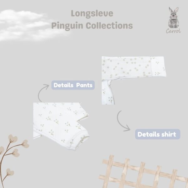 Carrol n Barrol Long Sleeve Penguin Collections - Piyama bayi Tangan Panjang - Piyama Katun Anak Lucu - Gambar 2