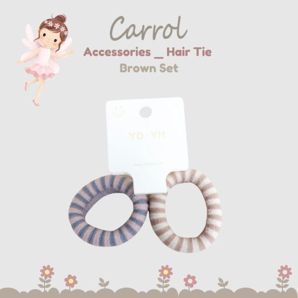 Carrol Kunciran Set Isi 2 - Karet Rambut Donat - Gambar 2