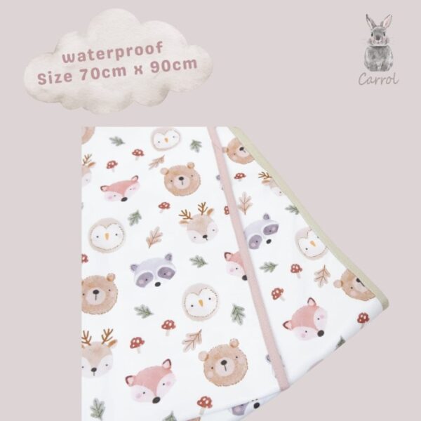 Carrol Baby Waterproof Deer Mushroom White - Perlak Bayi - Gambar 2