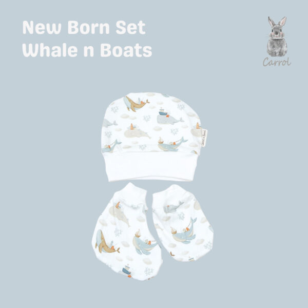Carrol n Barrol New Born Set Penguin Collections - Set Tangan Kaki Baby Katun - Set Tangan Kaki Bayi Lucu - Gambar 3