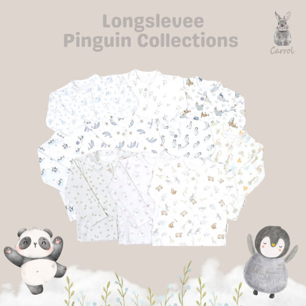 Carrol n Barrol Long Sleeve Penguin Collections - Piyama bayi Tangan Panjang - Piyama Katun Anak Lucu