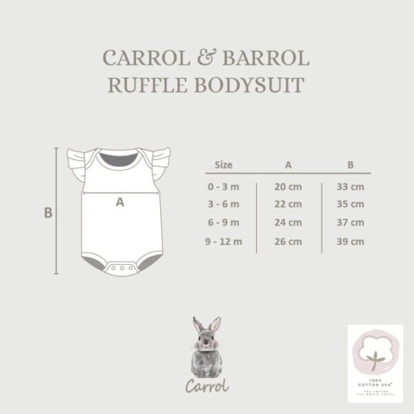 Carrol n Barrol Bodysuit Ruffle Jumper Penguin Collections - Jumper Ruffle Bayi Katun - Gambar 7