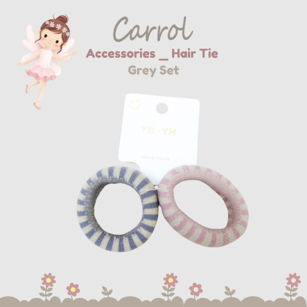 Carrol Kunciran Set Isi 2 - Karet Rambut Donat - Gambar 3