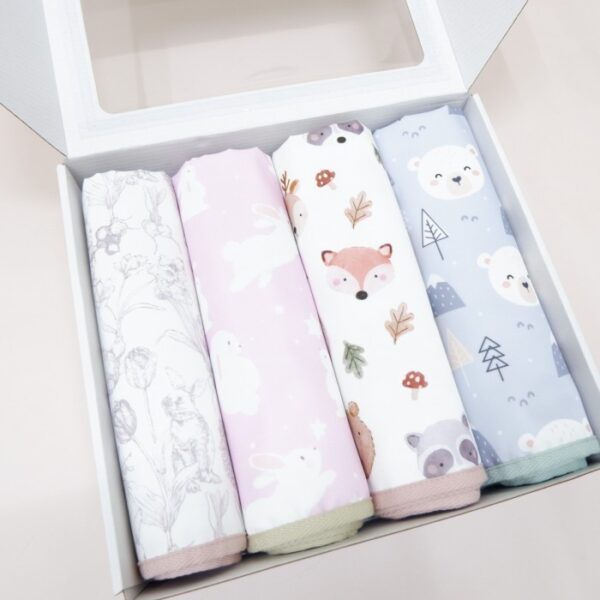 Carrol Baby Waterproof Bunny Floral Grey - Perlak Bayi - Gambar 7