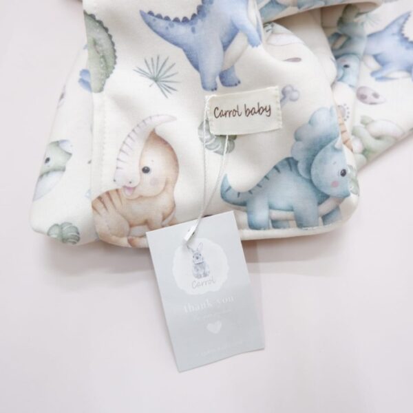 Carrol Baby On The Go Blanket Mix Dino Watercolours - Selimut On The Go Bayi - Gambar 5