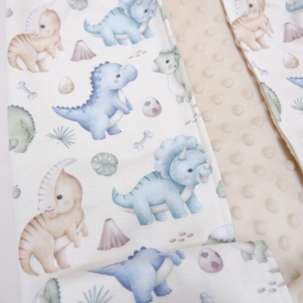 Carrol Baby On The Go Blanket Mix Dino Watercolours - Selimut On The Go Bayi - Gambar 4