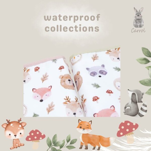 Carrol Baby Waterproof Deer Mushroom White - Perlak Bayi
