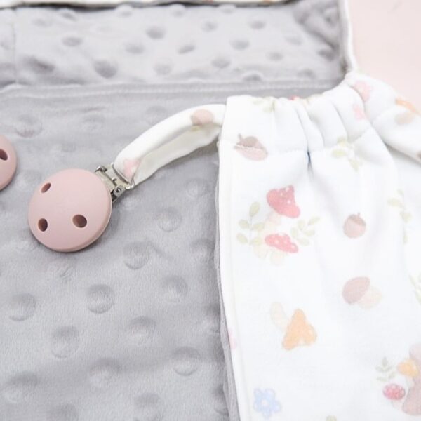 Carrol Baby On The Go Blanket Flowers Mushroom - Selimut On The Go Bayi - Gambar 3