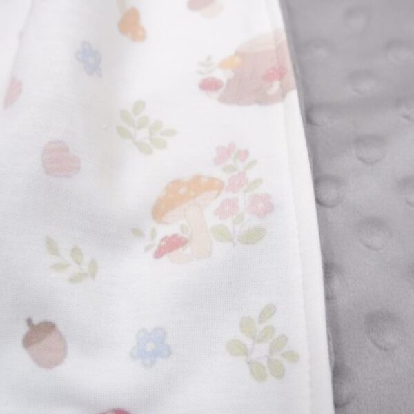 Carrol Baby On The Go Blanket Flowers Mushroom - Selimut On The Go Bayi - Gambar 7