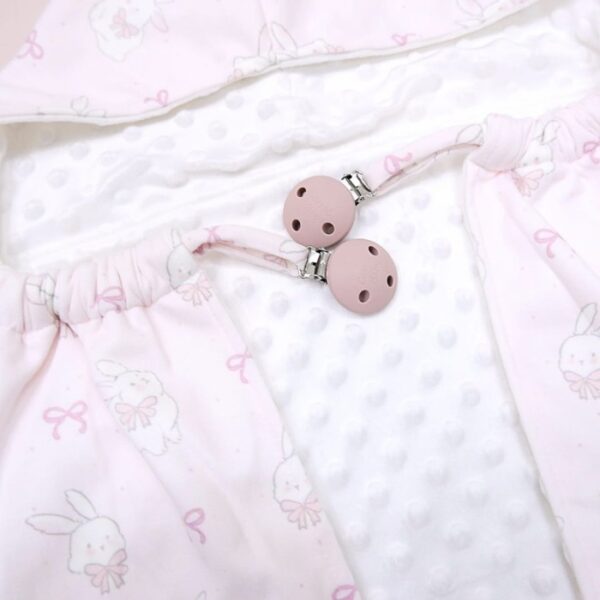 Carrol Baby On The Go Blanket Polkadot Bunny Pink - Selimut On The Go Bayi - Gambar 3