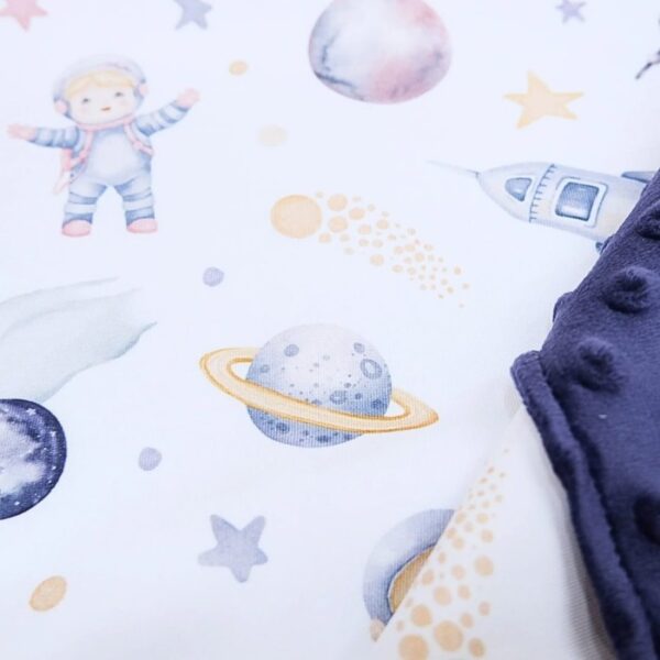 Carrol Baby Blanket Hello Astronaut - Baby Blanket - Hooded Blanket - Selimut Bayi - Gambar 4