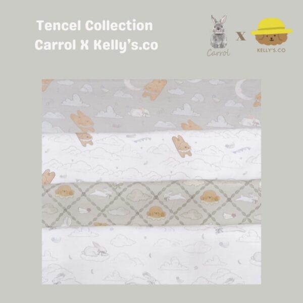 Carrol Baby X Kelly's.co Bedcover Quilt Tencel - Blanket Double Tencel - Selimut Tencel Tebal - Gambar 3