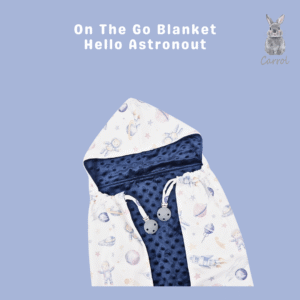 Carrol Baby On The Go Blanket Hello Astronaut - Selimut On The Go Bayi