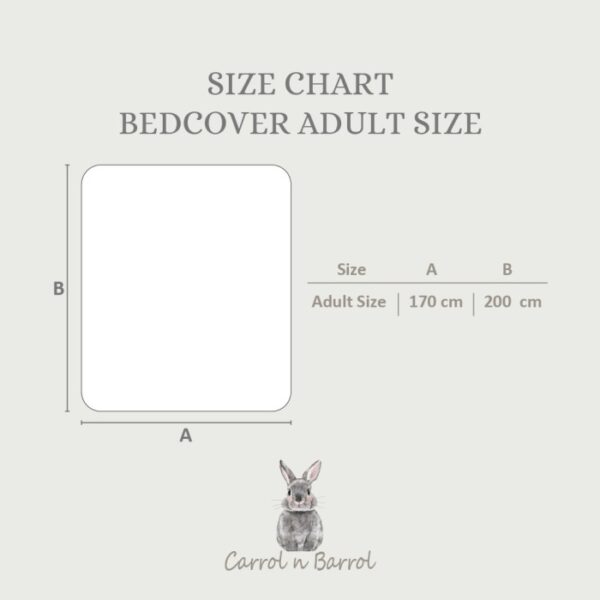 Carrol Baby X Kelly's.co Bedcover Quilt Tencel - Blanket Double Tencel - Selimut Tencel Tebal - Gambar 6