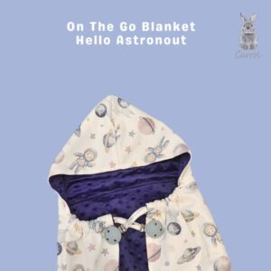 Carrol Baby On The Go Blanket Hello Astronaut - Selimut On The Go Bayi