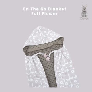 Carrol Baby On The Go Blanket Full Flowers - Selimut On The Go Bayi